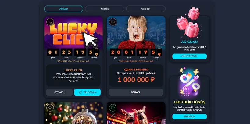 Neon Club bonusları və promokodlar